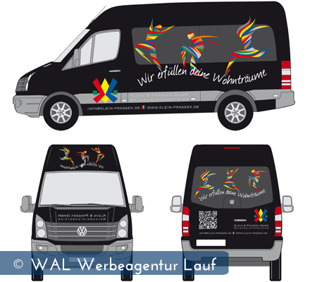 Fahrzeugbeschriftung Klein und Prassek