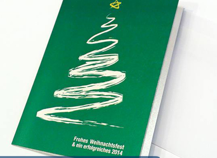 Individuelle Weihnachtskarten im Digitaldruck