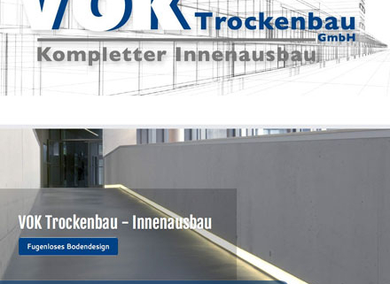 Webseite VOK Trockenbau