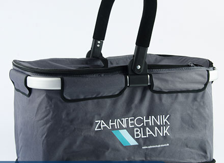 Werbemittel Thermo Einkaufskorb Zahntechnik Blank