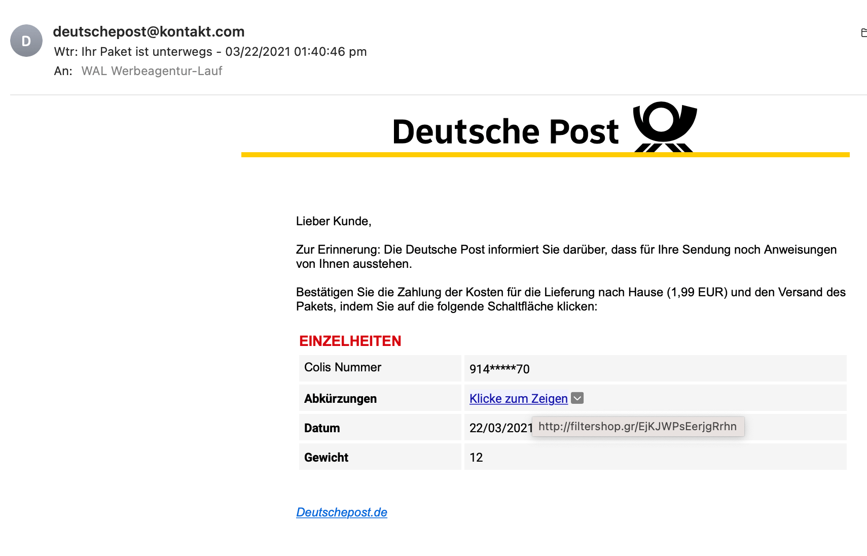 Paketdienstleister wie DHL und Deutsche Post bitten Sie um Mitarbeit - WAL   – Marketing und Erfolg!