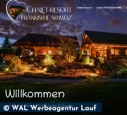 Abendstimmung im Chalet-Ressort-Fränkische-Schweiz